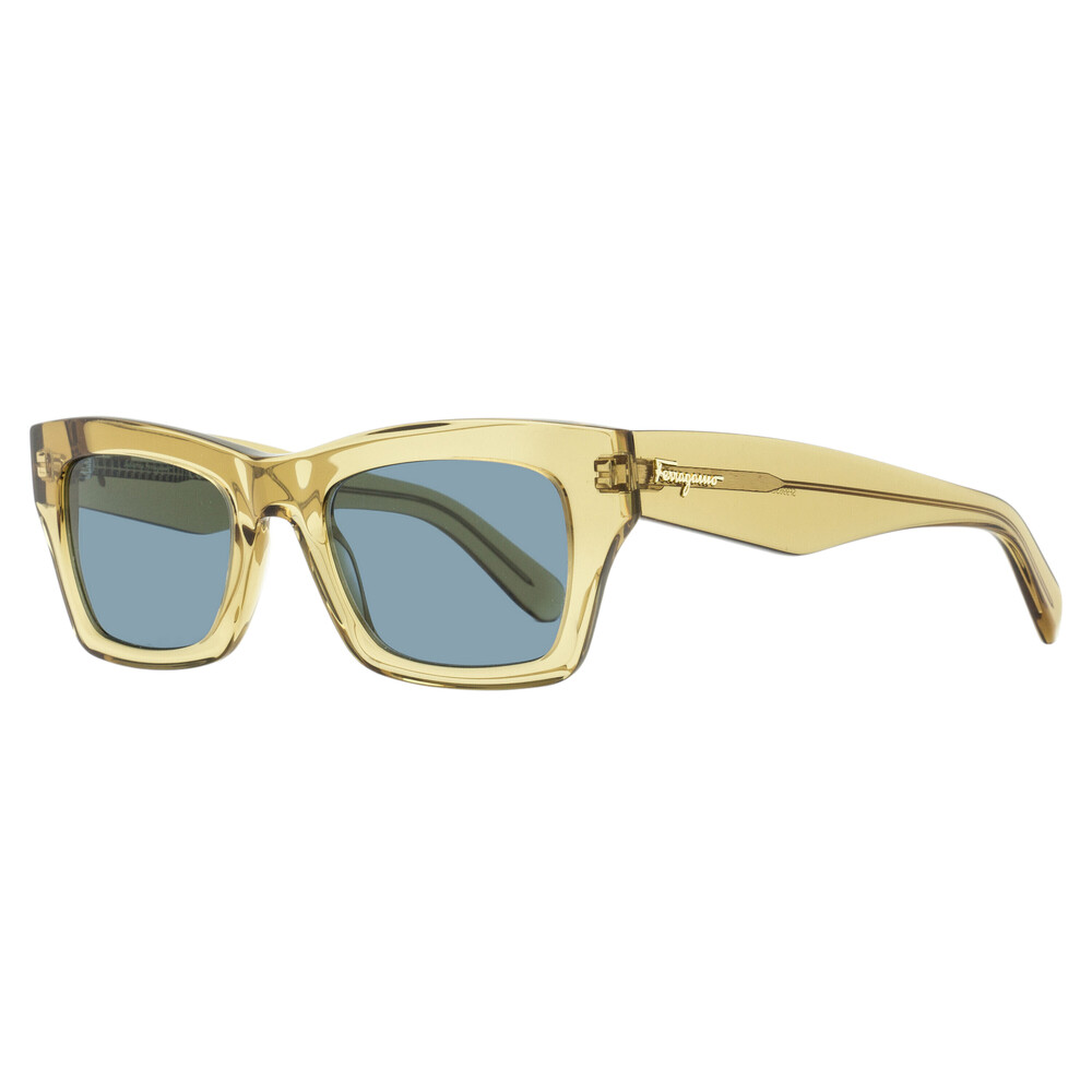 Ferragamo Bold Rectangular Sunglasses SF996SCP 690 Champagne 51mm